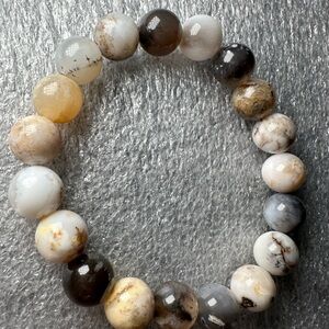 10MM Volcano Agate Natural Crystal Bracelet